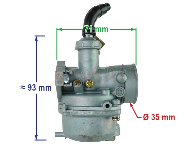 Gaźnik do silników 147/152FMB 70/110cm3 - ZIPP SHOCK, KYMCO ACTIV