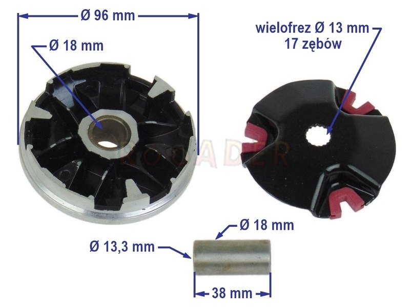 thumbnail image 2 of Citomerx Star Disc / Drive Pulley For Minarelli Engines – 13mm Splined – Fits Aprilia Amico 50 2 of 6
