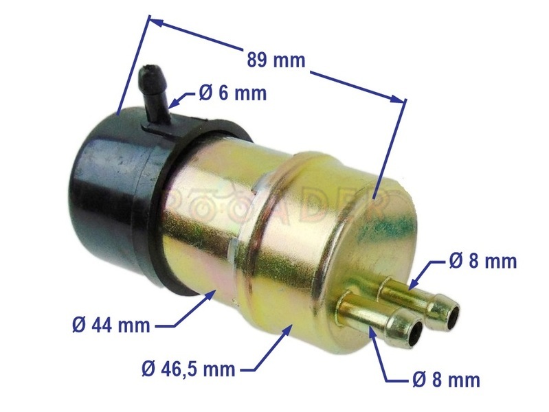QFS Motorcycle Fuel Pump With Installation Kit Plus Pressure Regulator And Filter Replacement For Piaggio Beverly Carnaby MP3 125 250 300 350 Vespa