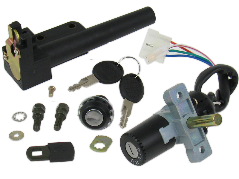 Stacyjka APRILIA SR50 - komplet z zestawem zamków - Rooader.pl