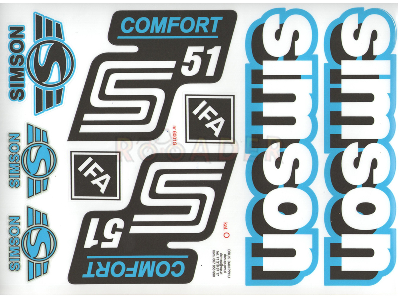 Naklejki SIMSON S51 Naklejka Emblemat cały motocykl Simson S51