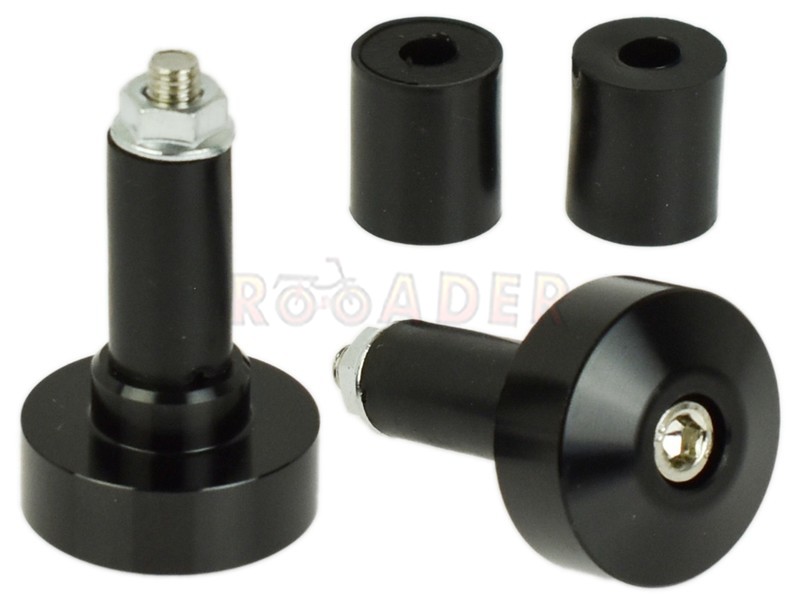 т т ‪‪ Końcówki - ciężarki kierownicy uniwersalne LEO-56918 CZARNE (Ø32mm