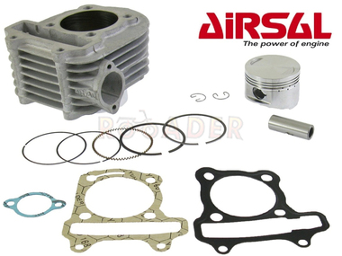 Cylinder GY6 150cm³ - KYMCO Agility R16, Agility City, Movie, Like, People 125 4T i maxiskutery Romet, Barton, Junak, Zipp 150cm3 , Ø57,40mm, sworzeń 15mm, NICASIL - tuning