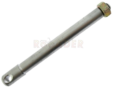 Oś koła przód WSK 125/175 z otworem (średnica Ø15mm, gwint M12, długość 172/144mm)