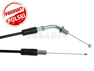 Linka gazu LONGIA, ROMET, JUNAK, BARTON, ZIPP 50cc 2T (do wersji z dozownikiem automatycznym) - mocowanie gwint M10, długość 191cm