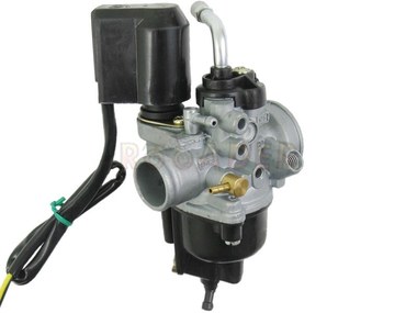 Gaźnik PIAGGIO, GILERA, APRILIA, DERBI 50/70cm3 2T (Euro 2, Euro 3) - gardziel 17,5mm, ssanie automatyczne, komora pływakowa ze śruba spustową (PHVA 17,5-ED)