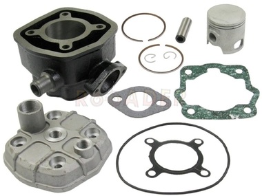 Cylinder DERBI Senda, GPR 50; GILERA GSM, Zulu, Surfer 50, modele przed 2006r - 70cm3, Ø47,00mm, sworzeń 12mm (zestaw z głowicą)