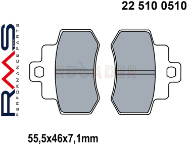 Klocki hamulcowe RMS 22 510 0510 (FA356) - KYMCO Grand Dink