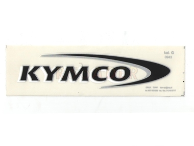 Naklejka KYMCO - 17 x 4cm czarna