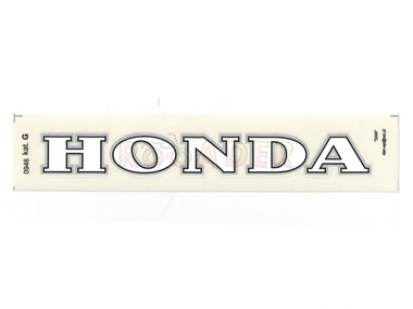 Naklejka HONDA - 16,5 x 2cm biała
