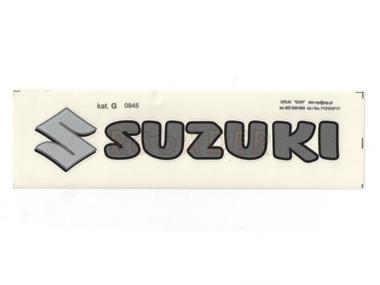 Naklejka SUZUKI - 16,5 x 3,5cm srebrna