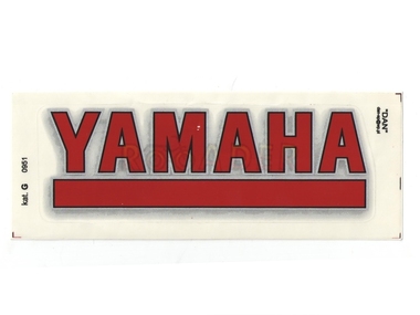 Naklejka YAMAHA - 17 x 6cm czerwona