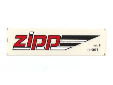 Naklejka ZIPP 11,5x2,5 czerwona