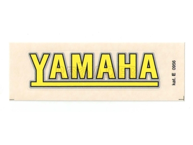 Naklejka YAMAHA - 11 x 3cm żółta