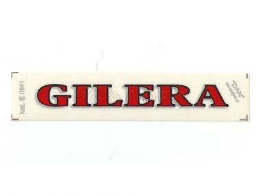Naklejka GILERA - 11,5 x 1,5cm czerwona