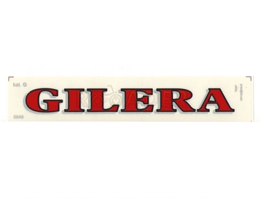 Naklejka GILERA - 16,5 x 2cm czerwona