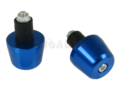 Końcówki - ciężarki kierownicy uniwersalne WM-56905 NIEBIESKIE (Ø34mm/28mm)