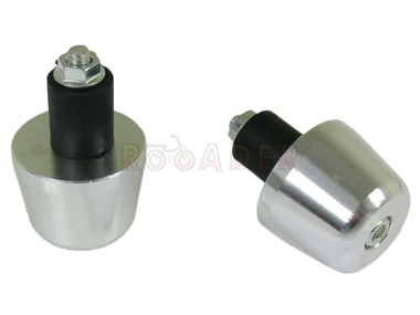 Końcówki - ciężarki kierownicy uniwersalne WM-56905 SREBRNE (Ø34mm/28mm)