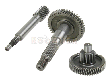 Przekładnia tylna KEEWAY Focus, F-act, Matrix; ROMET 717, 727, 747; ZIPP Jazzy Triad 50 2T - 16z/49z-13z/43z (komplet)