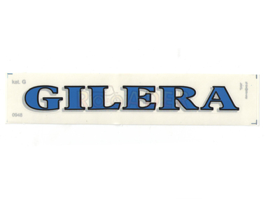 Naklejka GILERA - 16,5 x 2cm niebieska