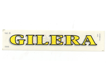 Naklejka GILERA - 16,5 x 2cm żółta