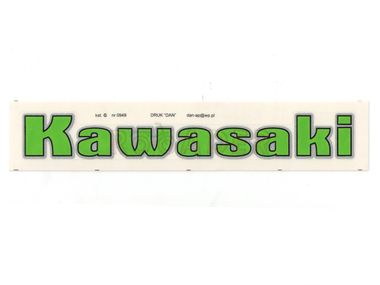 Naklejka KAWASAKI - 16,5 x 2,5cm zielona
