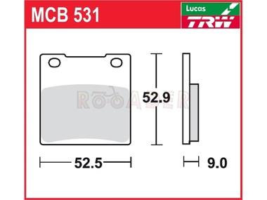 Klocki hamulcowe TRW-LUCAS MCB531 (FA063)