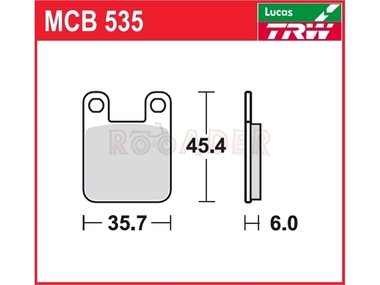 Klocki hamulcowe TRW-LUCAS MCB535 (FA115)