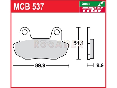 Klocki hamulcowe TRW-LUCAS MCB537 (FA090)