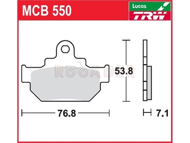 Klocki hamulcowe TRW-LUCAS MCB550 (FA106)