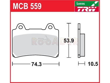 Klocki hamulcowe TRW-LUCAS MCB559 (FA123)