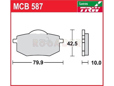 Klocki hamulcowe TRW-LUCAS MCB587 (FA136)