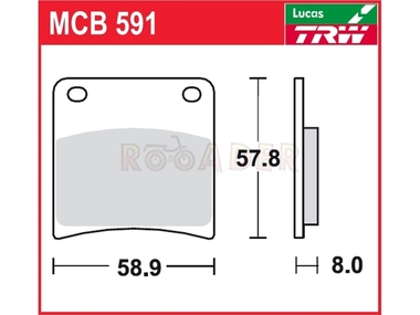 Klocki hamulcowe TRW-LUCAS MCB591 (FA146)