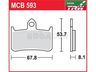 Klocki hamulcowe TRW-LUCAS MCB593 (FA187)
