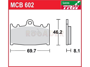 Klocki hamulcowe TRW-LUCAS MCB602 (FA158)