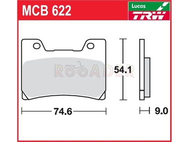 Klocki hamulcowe TRW-LUCAS MCB622 (FA160)