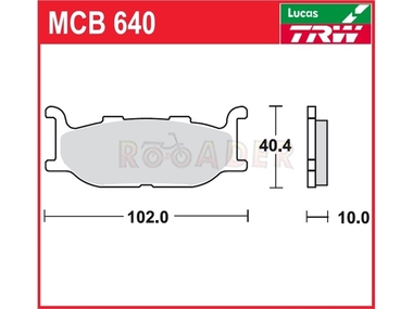 Klocki hamulcowe TRW-LUCAS MCB640 (FA179)