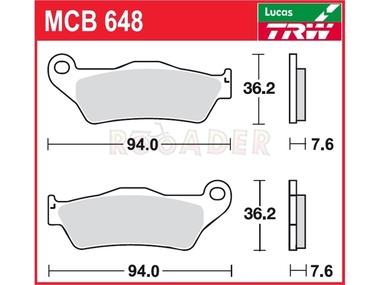 Klocki hamulcowe TRW-LUCAS MCB648 (FA181)