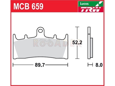 Klocki hamulcowe TRW-LUCAS MCB659 (FA188)