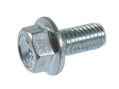 Śruba montażowa  M8 / długość  16mm/24mm / na klucz 12mm z kołnierzem - do mocowania błotnika JUNAK 901