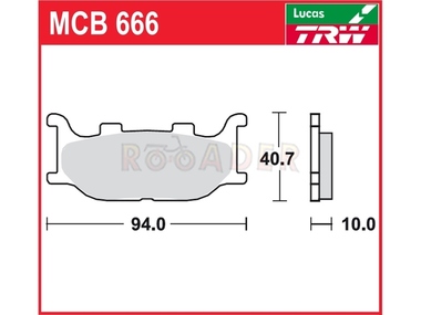 Klocki hamulcowe TRW-LUCAS MCB666 (FA199)