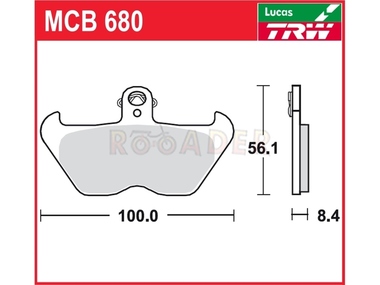 Klocki hamulcowe TRW-LUCAS MCB680 (FA246, FA407)