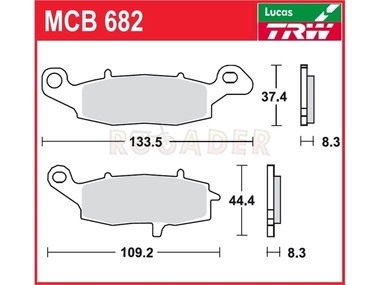 Klocki hamulcowe TRW-LUCAS MCB682 (FA229)