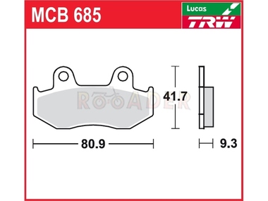 Klocki hamulcowe TRW-LUCAS MCB685 (FA411)