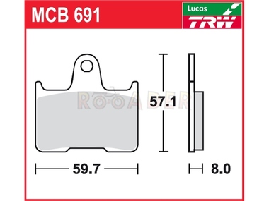 Klocki hamulcowe TRW-LUCAS MCB691 (FA254)