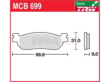 Klocki hamulcowe TRW-LUCAS MCB699 (FA275)