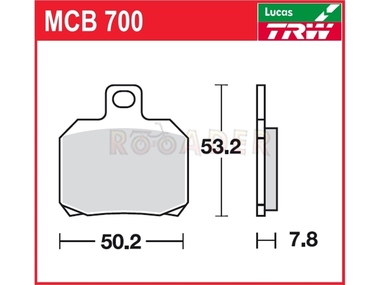 Klocki hamulcowe TRW-LUCAS MCB700 (FA266)