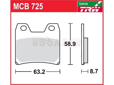 Klocki hamulcowe TRW-LUCAS MCB725 (FA348)