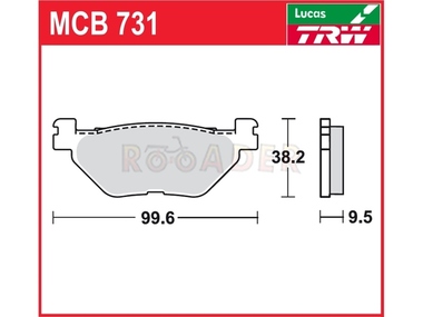 Klocki hamulcowe TRW-LUCAS MCB731 (FA319/2)