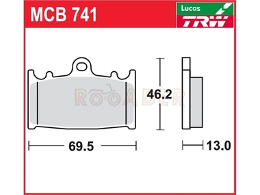 Klocki hamulcowe TRW-LUCAS MCB741 (FA366)